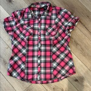 Pink Plaid Kids Shirt